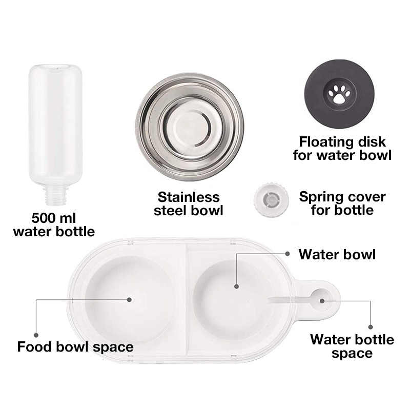 6. Detachable floating dish water dispenser. User-friendly and easy wash and clean.