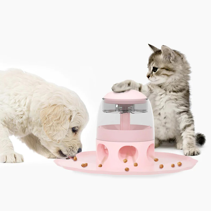 9. pets share fun with the self-feeder