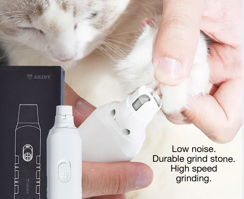 Верзија за батерии за мелница за нокти Akiny за кучиња и мачки